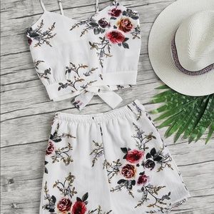 Floral Print Cami with Shorts